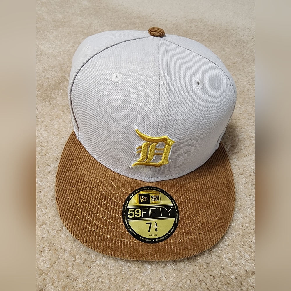 Exclusive Detroit Tigers Corduroy 59FIFTY Fitted Hat 1984 WS Side Patch 7 3/4